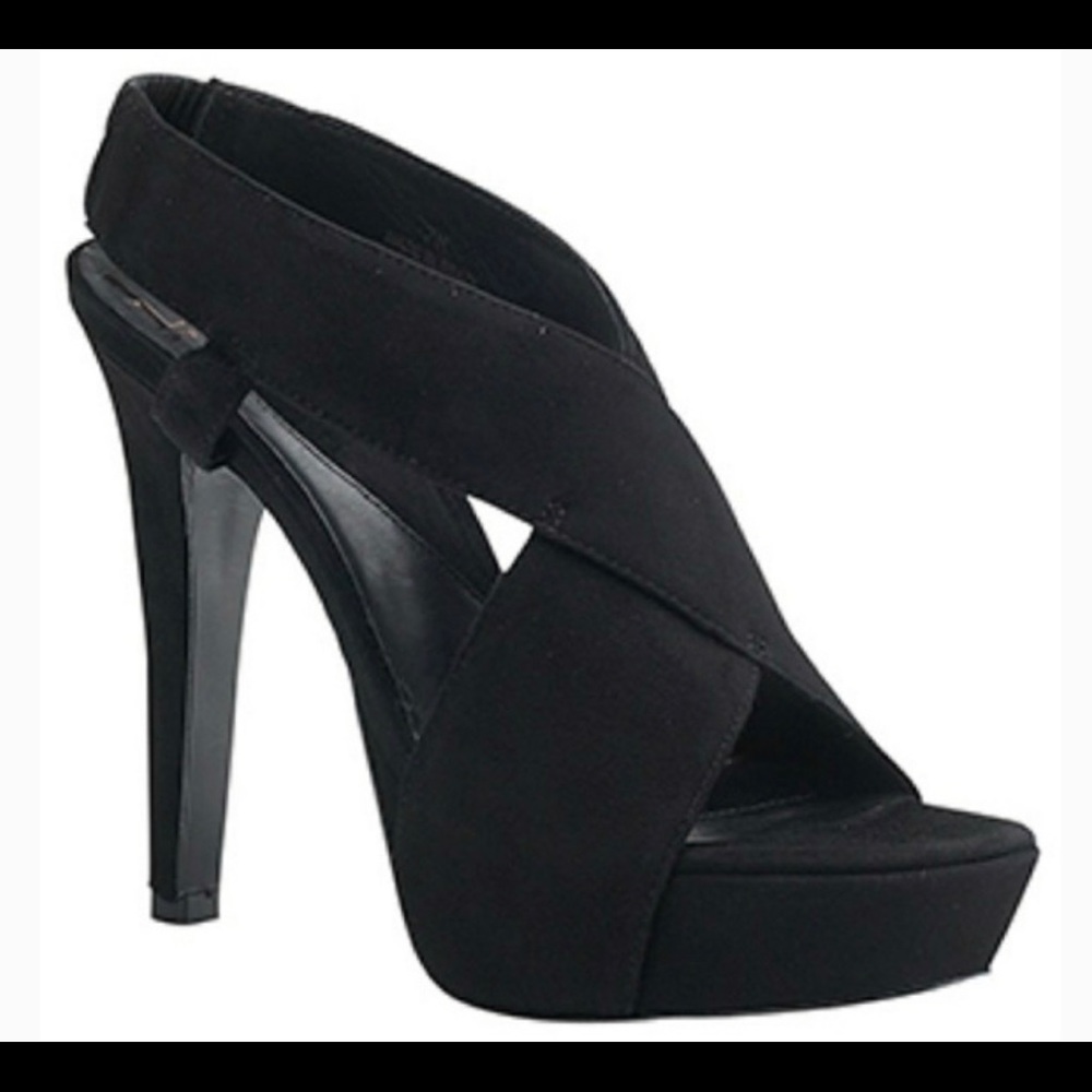 Diane Von Furstenberg Suede Zia Heel Sandal Sz 9.5